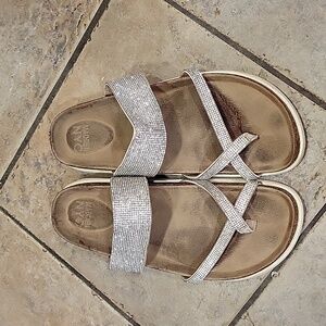 Madden NYC rhinestone sandals